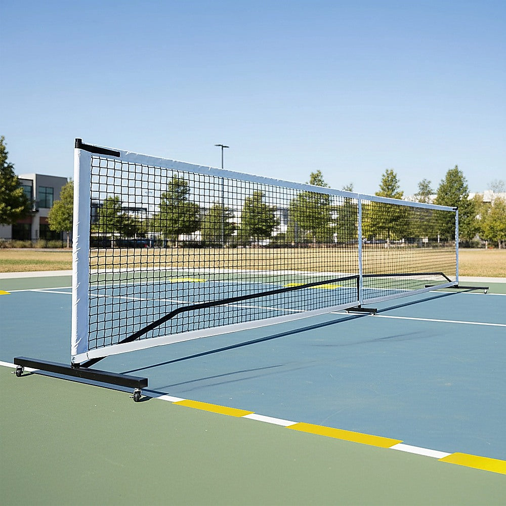 Portable 6.7m Pickleball Net Set – Heavy Duty Metal Frame with Wheels - Image 6