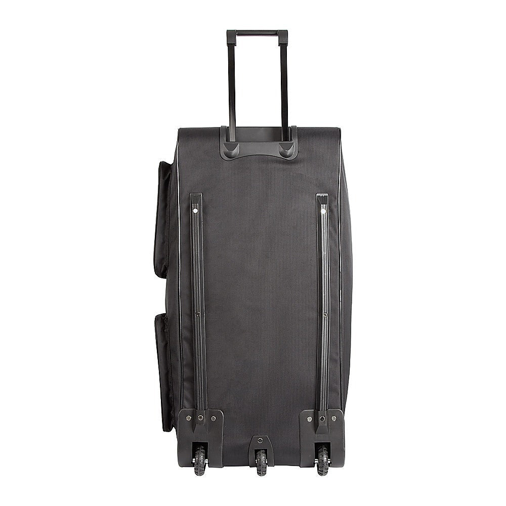 Large Black Wheeled Travel Duffle Bag – Rolling Luggage Trolley - Image 4