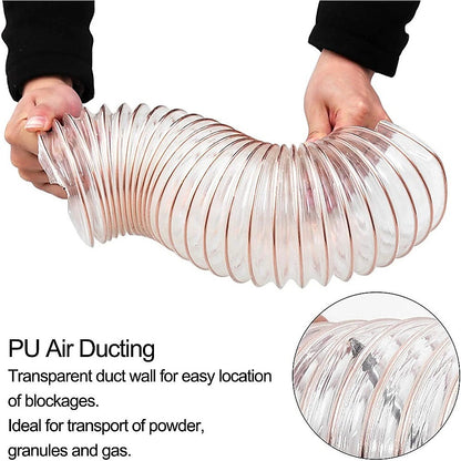 2m PU Flexible Ducting Hose – Clear Ventilation & Dust Extraction Tube for Woodworking & Fume Control - Image 5