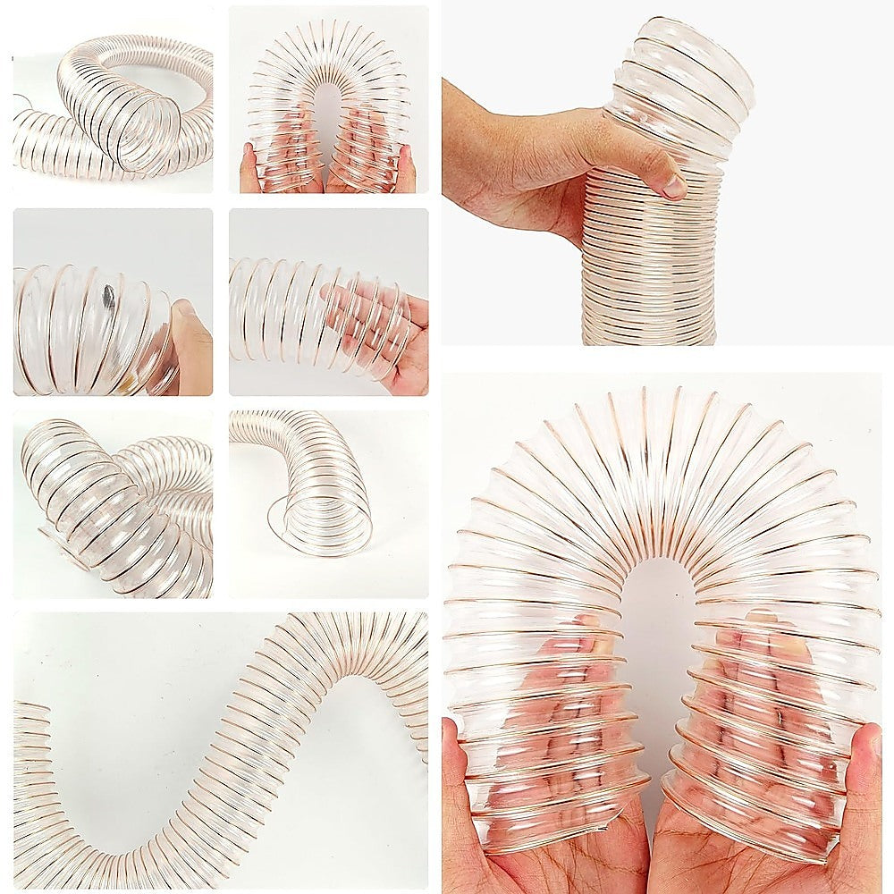 2m PU Flexible Ducting Hose – Clear Ventilation & Dust Extraction Tube for Woodworking & Fume Control - Image 7