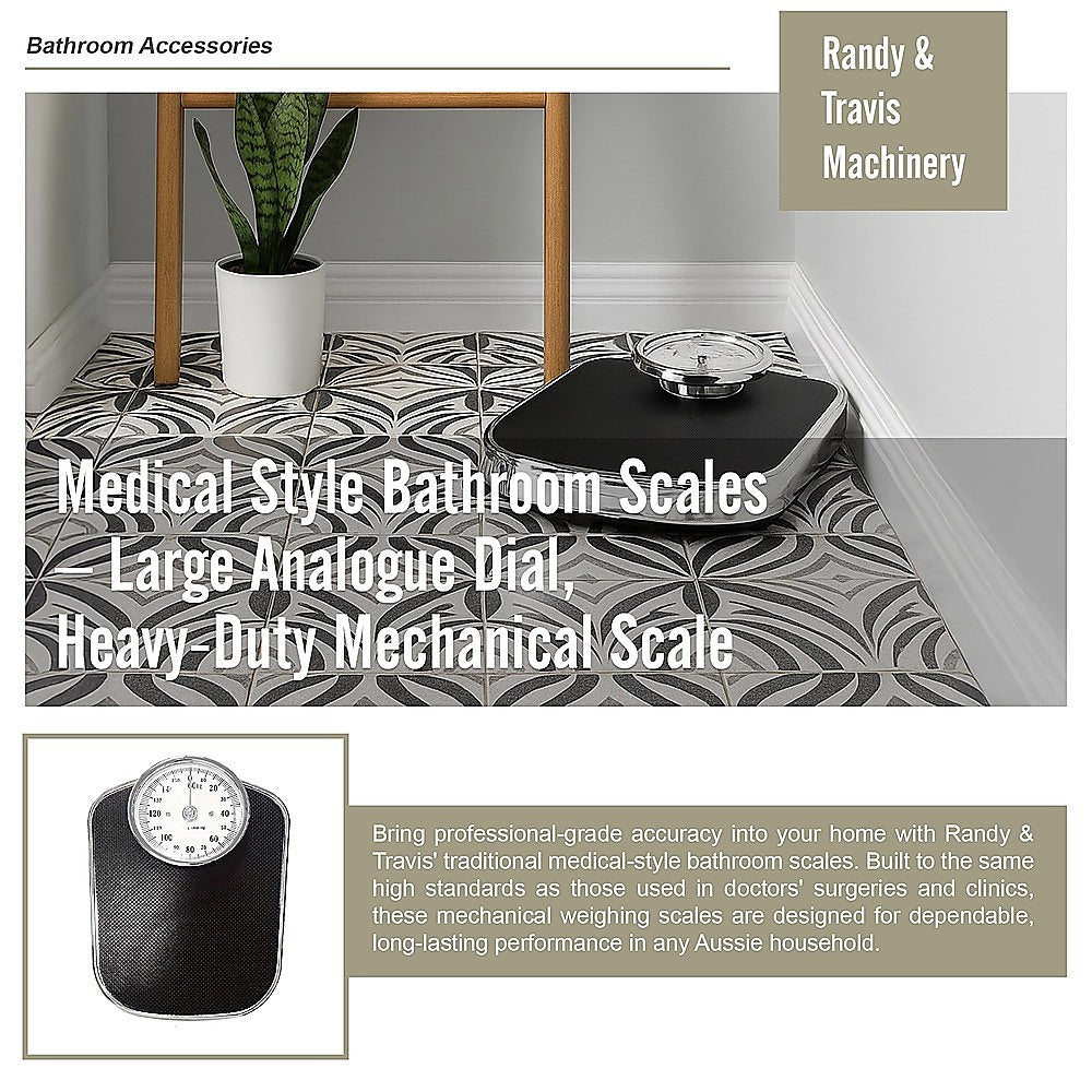 Medical Style Bathroom Scales – Large Analogue Dial, Heavy-Duty Mechanical Scale - Image 6