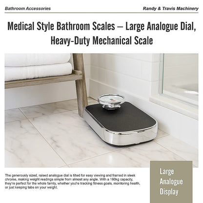 Medical Style Bathroom Scales – Large Analogue Dial, Heavy-Duty Mechanical Scale - Image 8