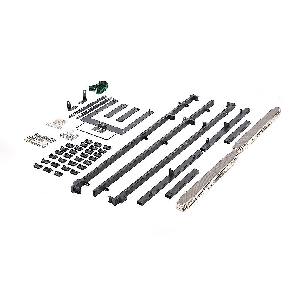King-single DIY Wall Bed Hardware Kit with Silver handle – Frame & Mechanism for Custom Build - Image 6