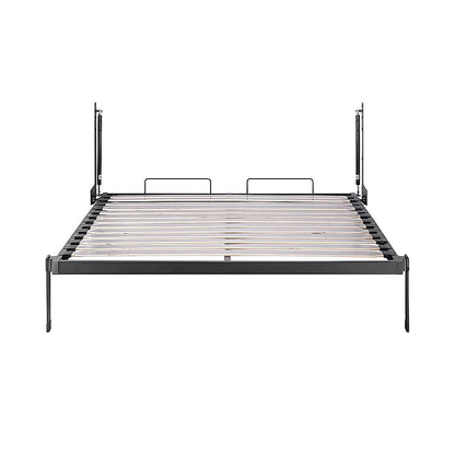 Double Wall Bed in White – Space Saving Murphy Bed Kit with Black Door Handle - Image 6