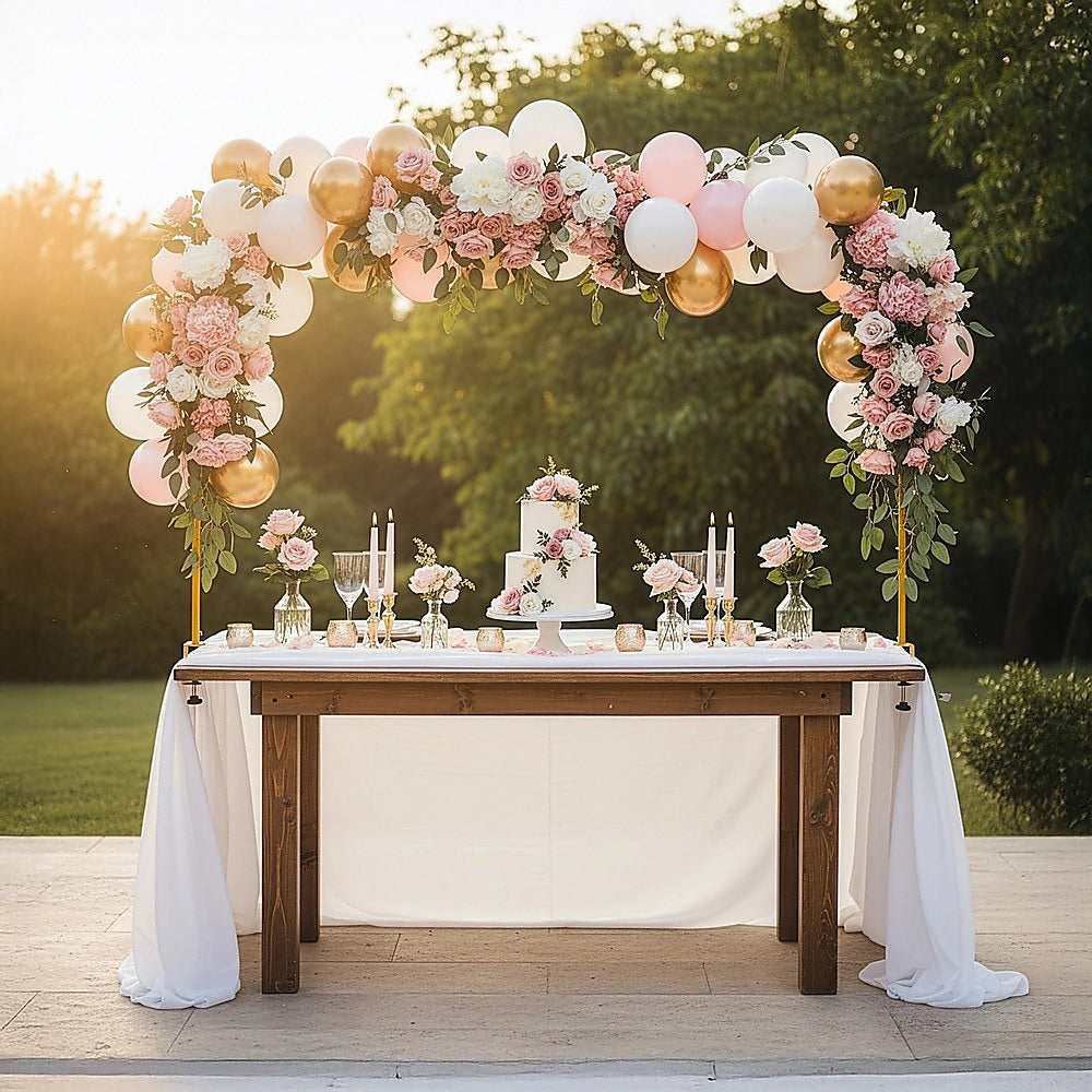 Table Arch Stand with Clamps – Wedding & Birthday Party Balloon Decoration Frame - Image 6