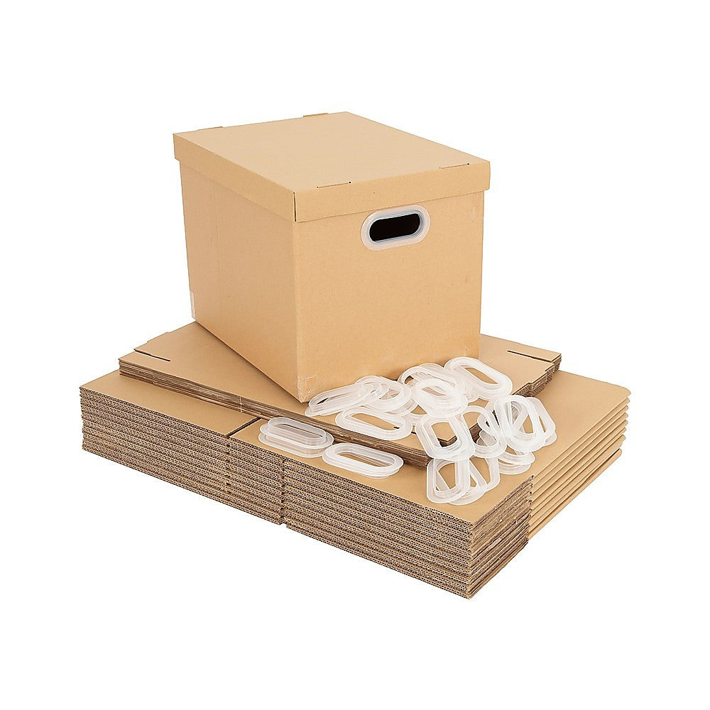 10Pcs Corrugated Cardboard Storage Boxes – Multi-Purpose Organising Cartons - Image 4