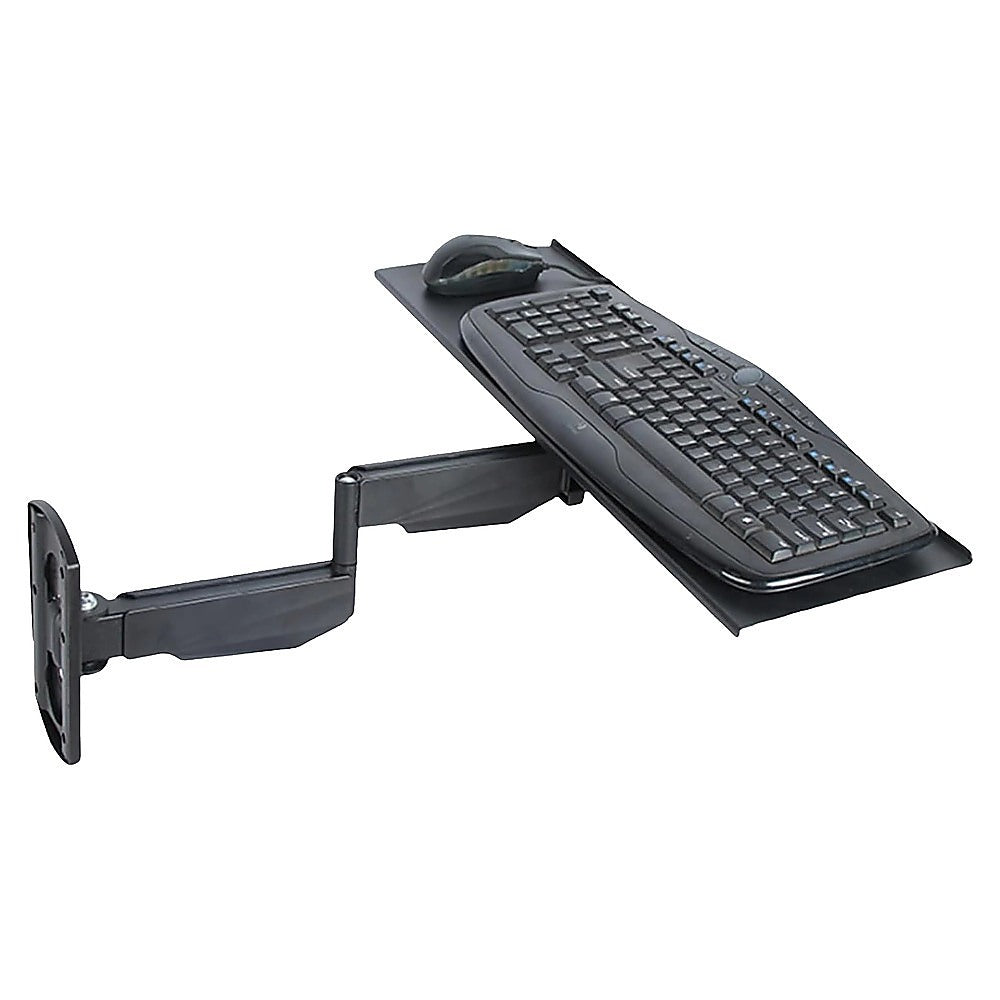 Wall Mount Keyboard Tray – Adjustable Folding Arm Workstation - Image 4