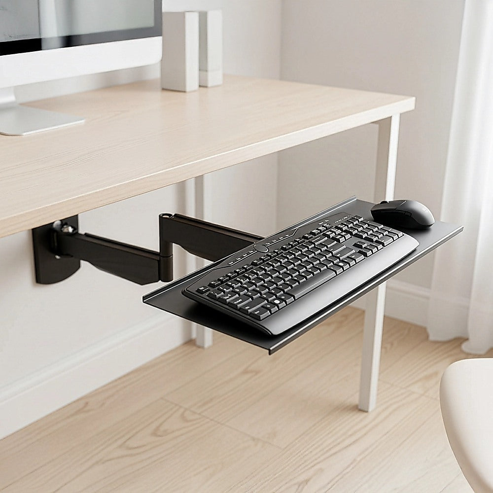 Wall Mount Keyboard Tray – Adjustable Folding Arm Workstation - Image 7