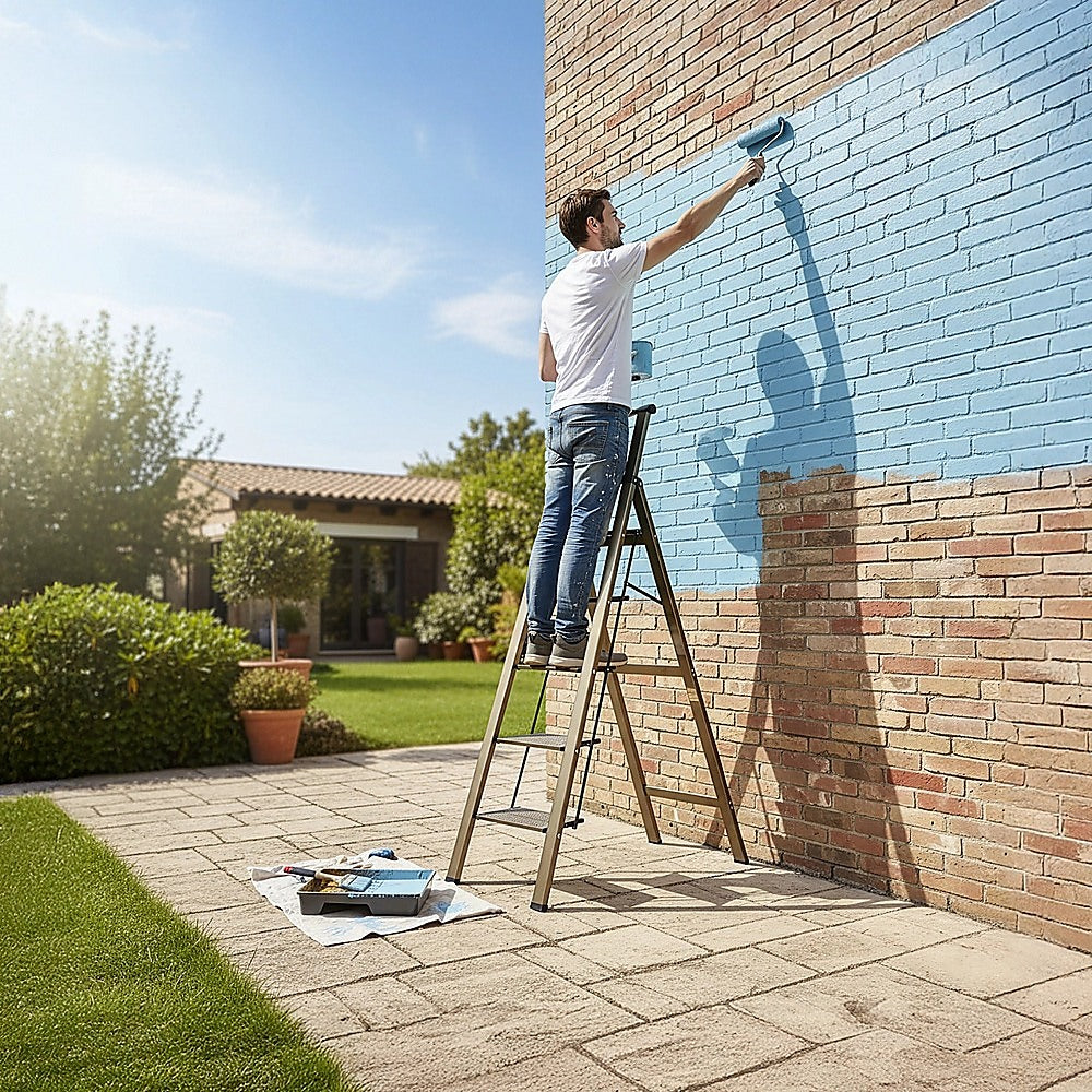 5 Step Ladder – Foldable Lightweight Aluminium with Anti-Slip Pedals - Image 5