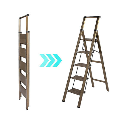 5 Step Ladder – Foldable Lightweight Aluminium with Anti-Slip Pedals - Image 8