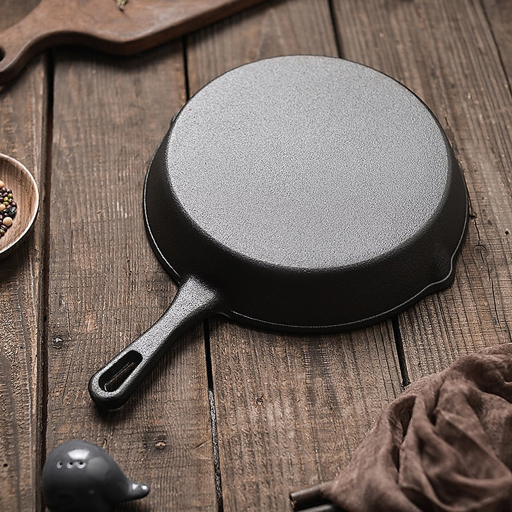 Chef Cast Iron Frying Pan Set – 3PCS Skillet, Grill & Oven Cookware for Home Cooking - Image 9