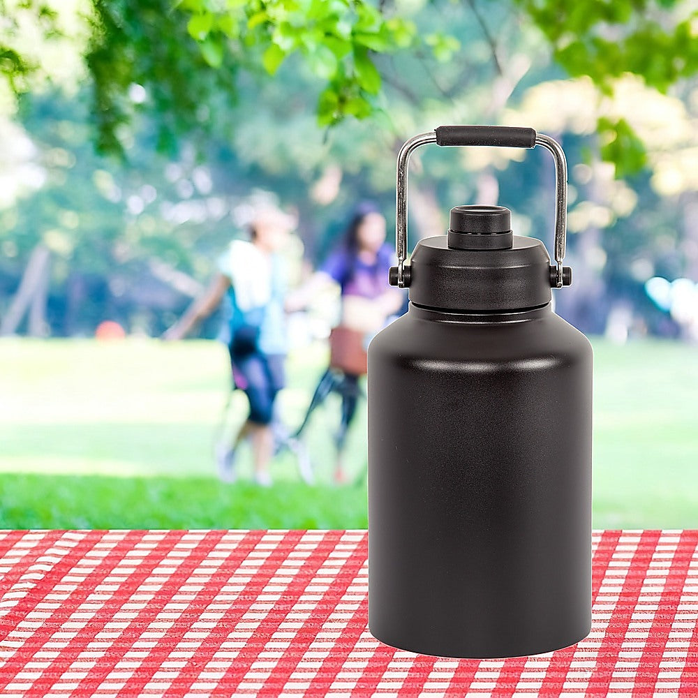 3.8L Double Wall Insulated Stainless Steel Water Bottle – Large Hot & Cold Drink Jug - Image 3