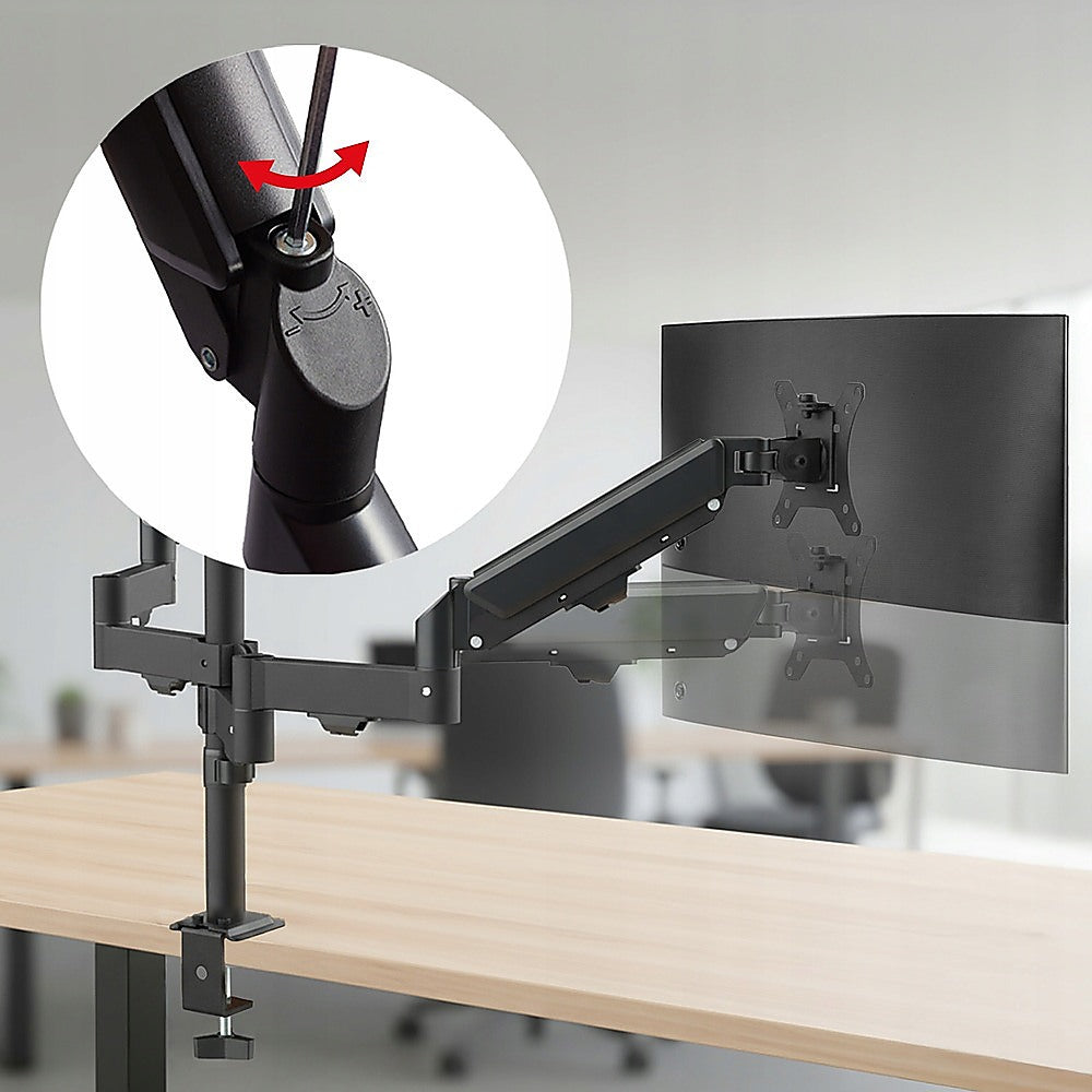 Triple Monitor Mount Stand – Desk Clamp with 3 Adjustable Arms for Multi-Screen Setup - Image 5
