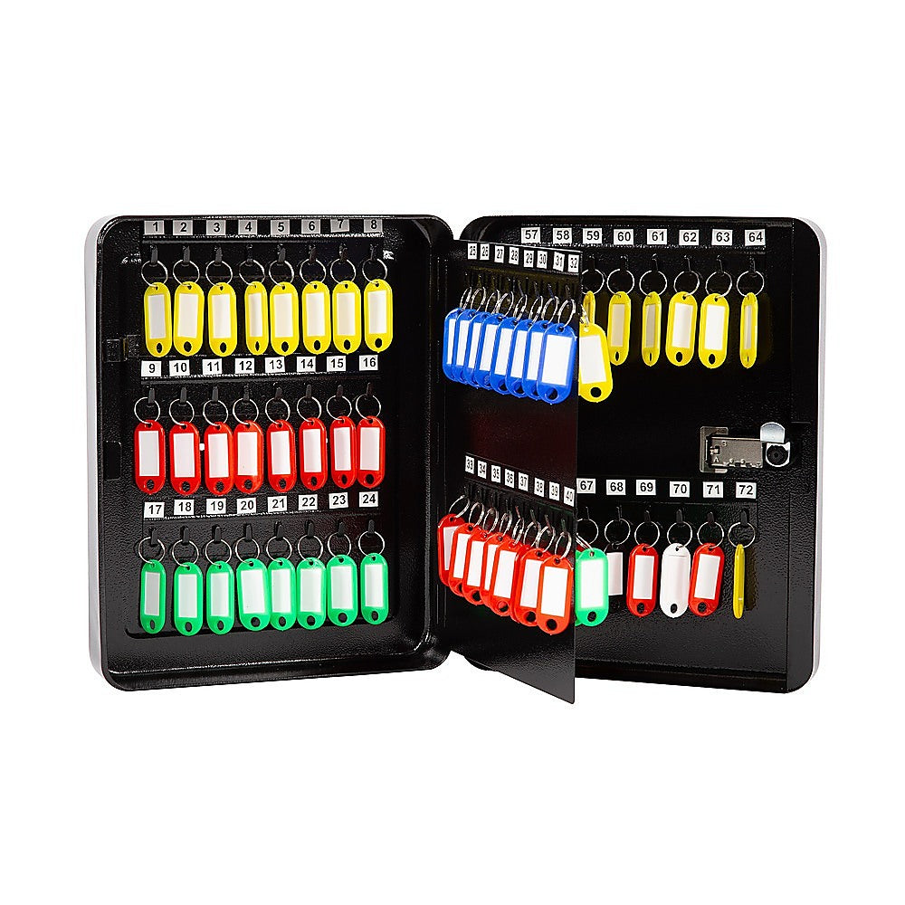Key Cabinet Lock Box – 72 Key Capacity Wall Mount Secure Storage Organizer - Image 3