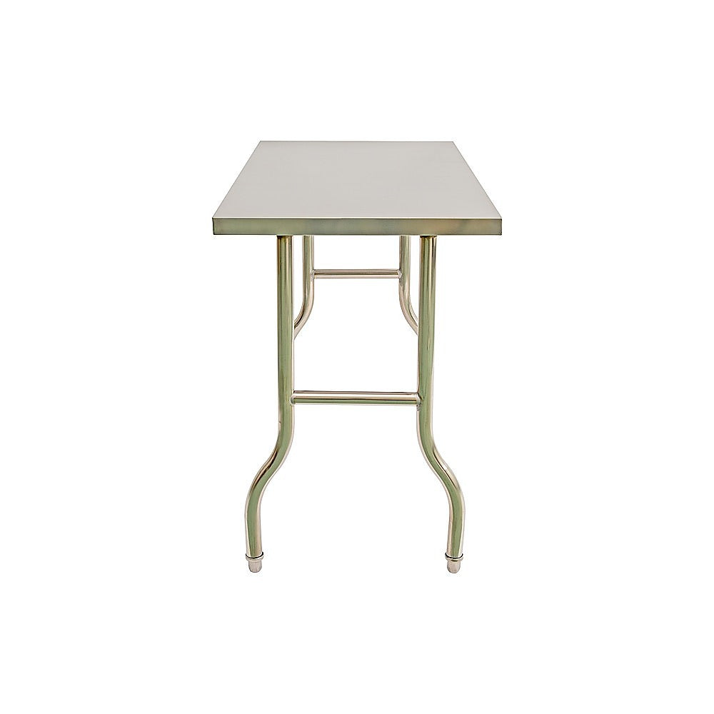 Stainless Steel Kitchen Bench Folding Commercial Prep Work Table 122x61cm - Image 3