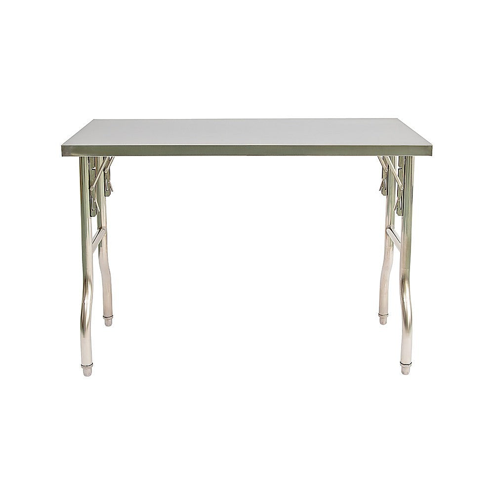 Stainless Steel Kitchen Bench Folding Commercial Prep Work Table 122x61cm - Image 6