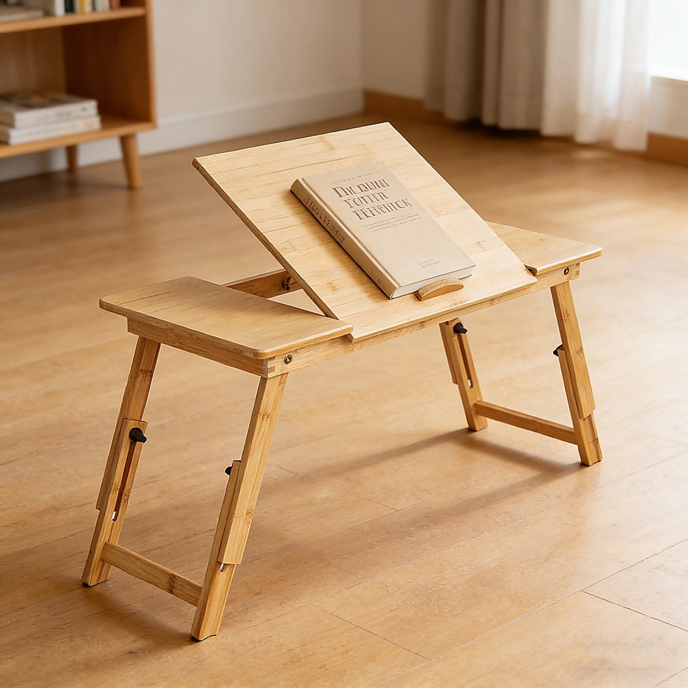 Folding Laptop Bed Table – Portable Rectangular Desk for Bedroom & Home Workstation - Image 2