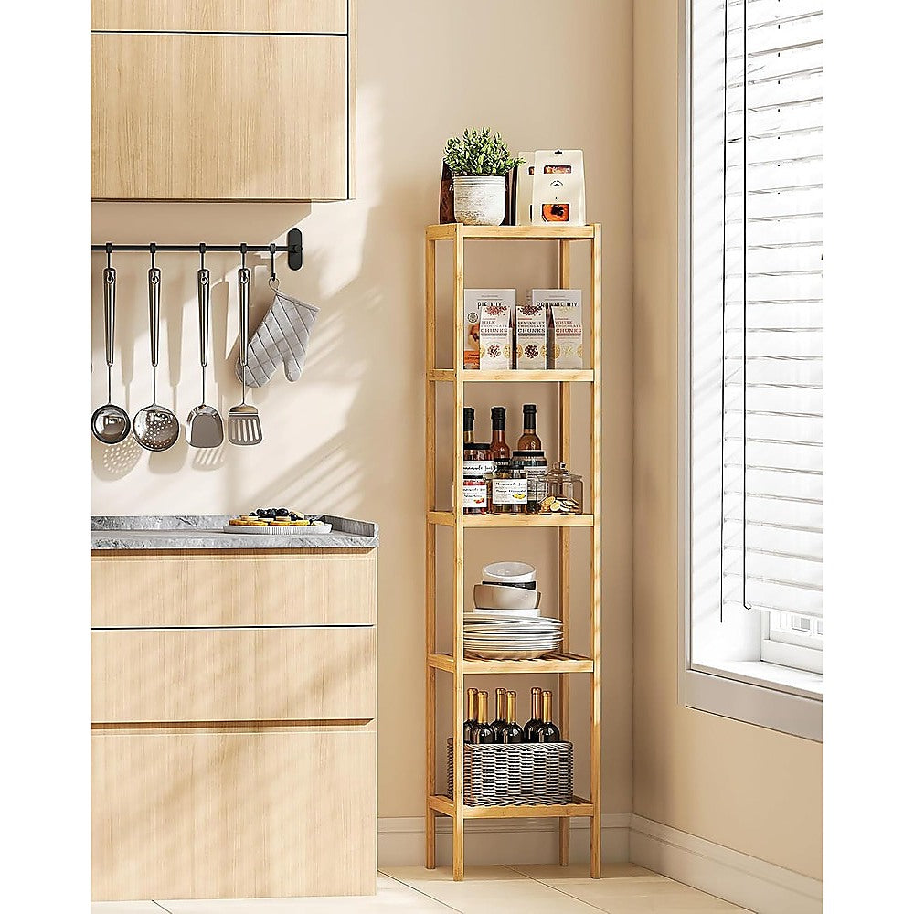 5 Tier Bookshelf Storage Bookcase Shelving Unit for Home Office - Image 3