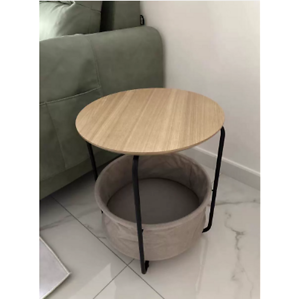 Modern Bedside Table Nightstand Storage for Bedroom or Living Room - Image 4