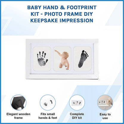 Baby Hand & Footprint Kit - Photo Frame DIY Keepsake Impression - Image 3