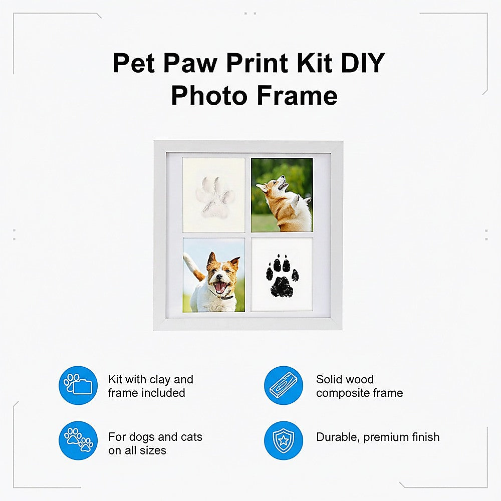 Pet Paw Print Kit DIY Photo Frame for Dogs & Cats Keepsake - Image 9