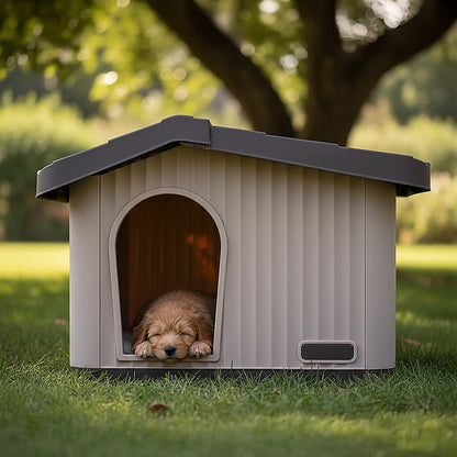 Plastic Dog House Kennel Shelter for Indoor & Outdoor Pets Weatherproof - Image 5