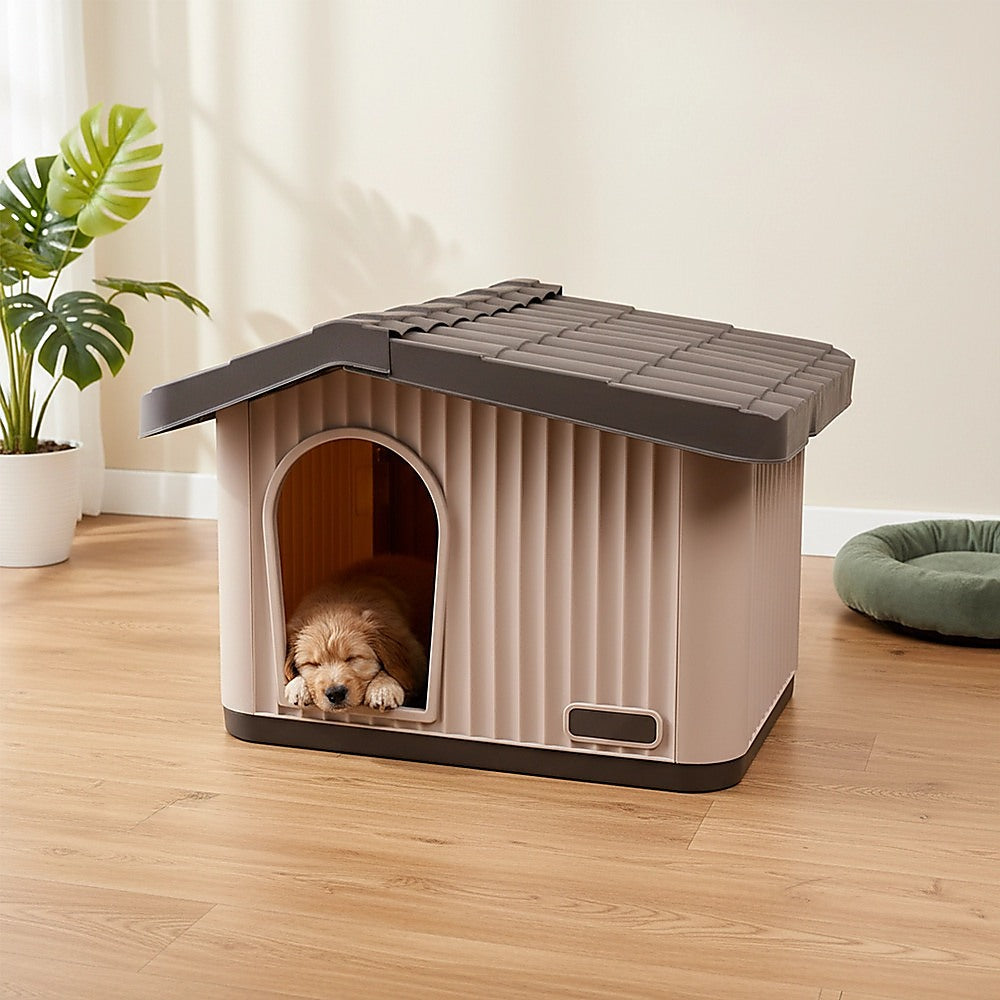 Plastic Dog House Kennel Shelter for Indoor & Outdoor Pets Weatherproof - Image 7