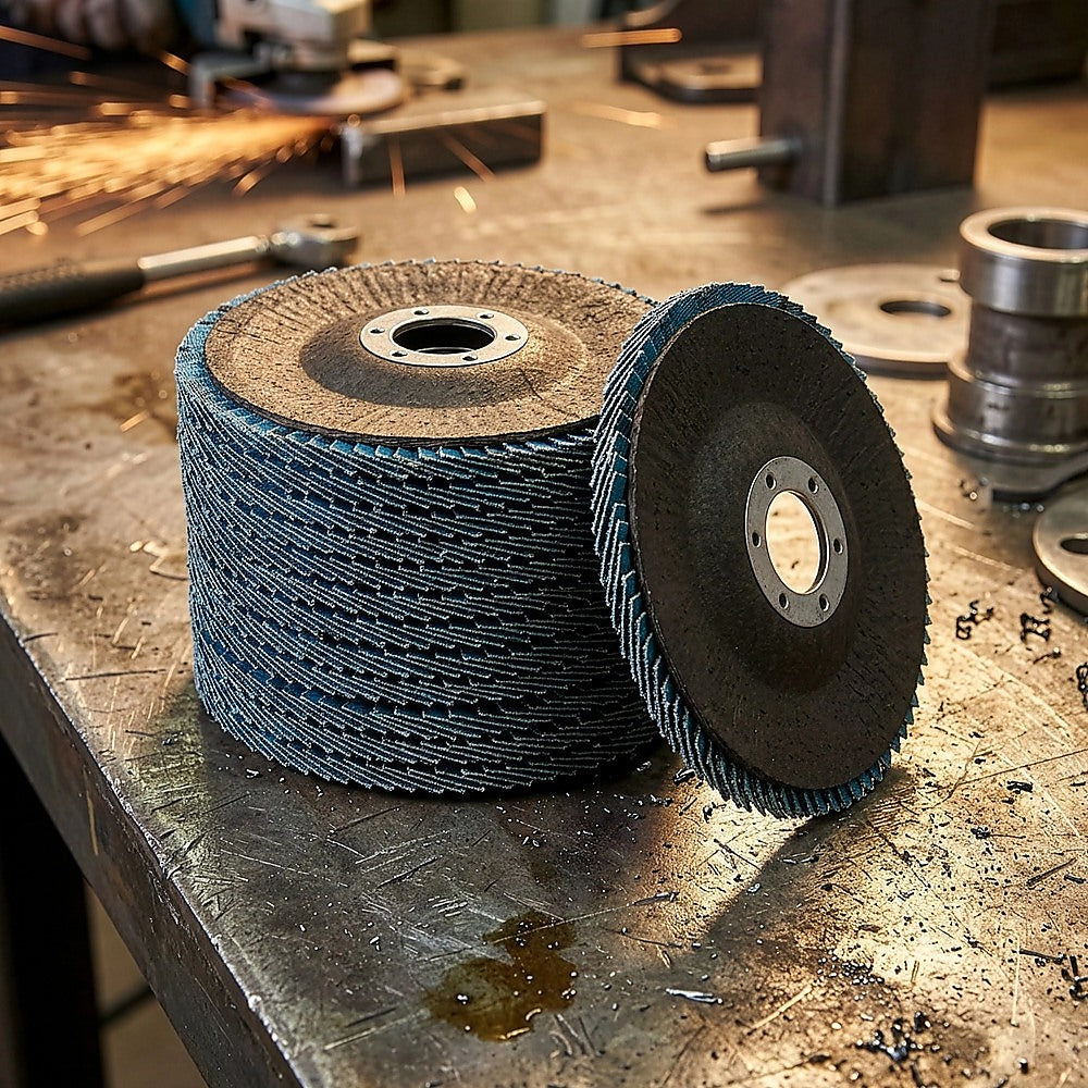 40 Grit Zirconia Flap Discs 4.5in 40 Pack for Angle Grinder Grinding - Image 5