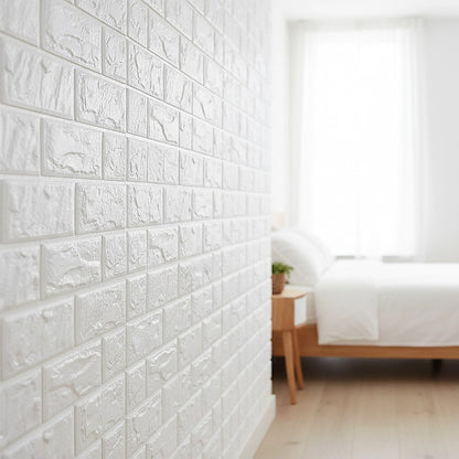 3D Brick Wall Tile Stickers 60x30cm – 50 Pack Peel & Stick Wallpaper - Image 7
