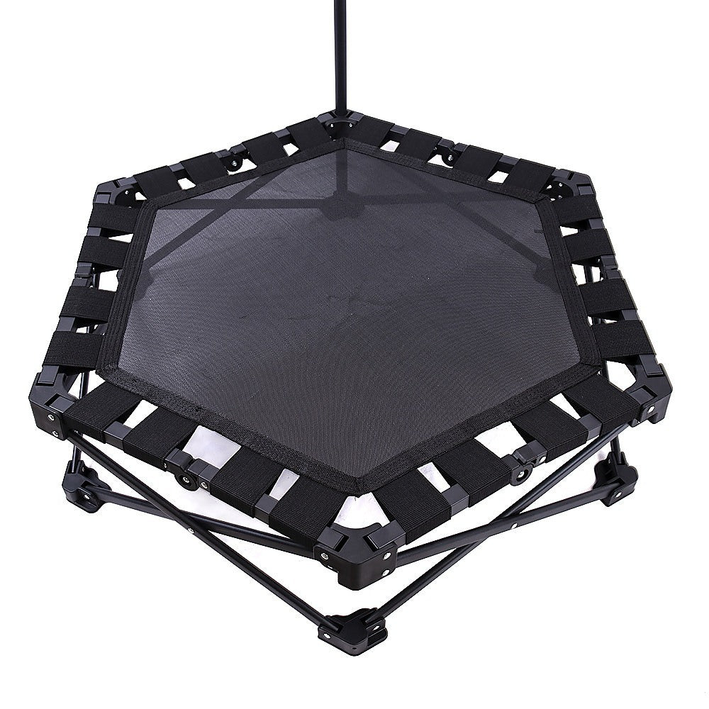 Foldable Fitness Trampoline with Handle Compact Folding Rebounder - Image 4