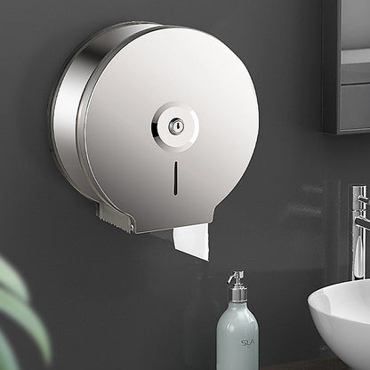304 Stainless Steel Toilet Paper Dispenser Roll Tissue Holder - Image 2