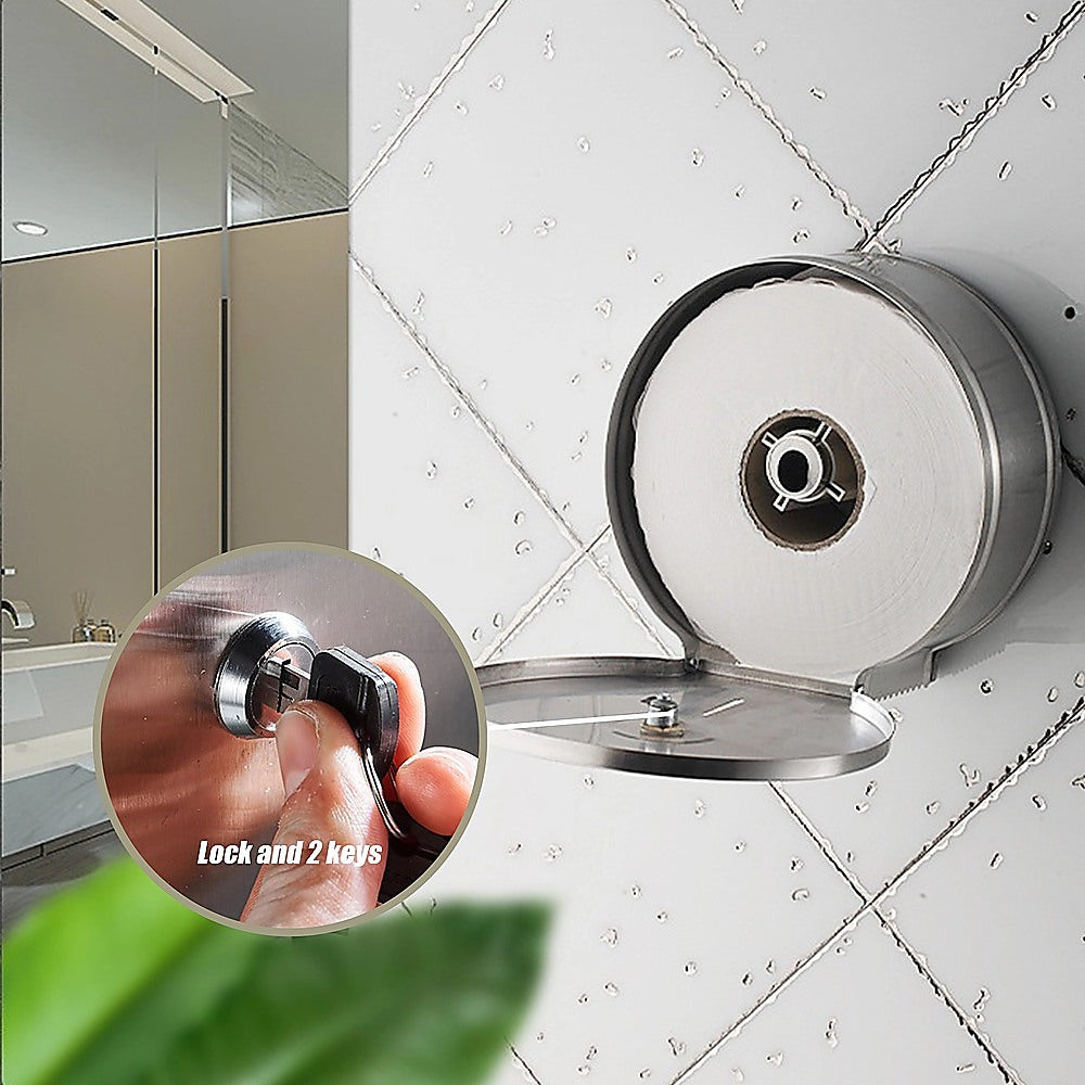 304 Stainless Steel Toilet Paper Dispenser Roll Tissue Holder - Image 4