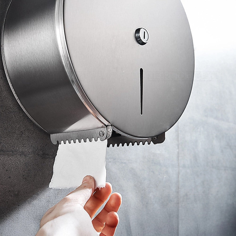304 Stainless Steel Toilet Paper Dispenser Roll Tissue Holder - Image 5