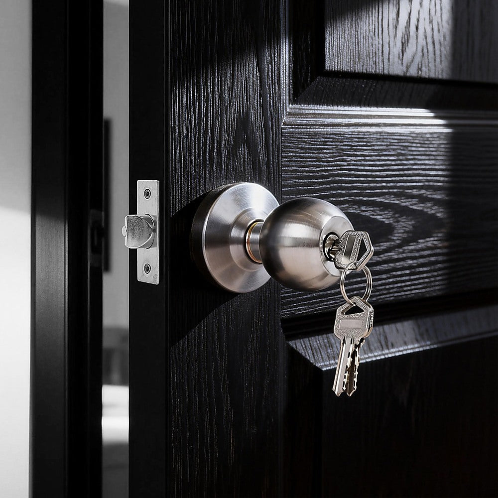 Round Door Lock Knob Set for Internal and Entry Doors - Image 2