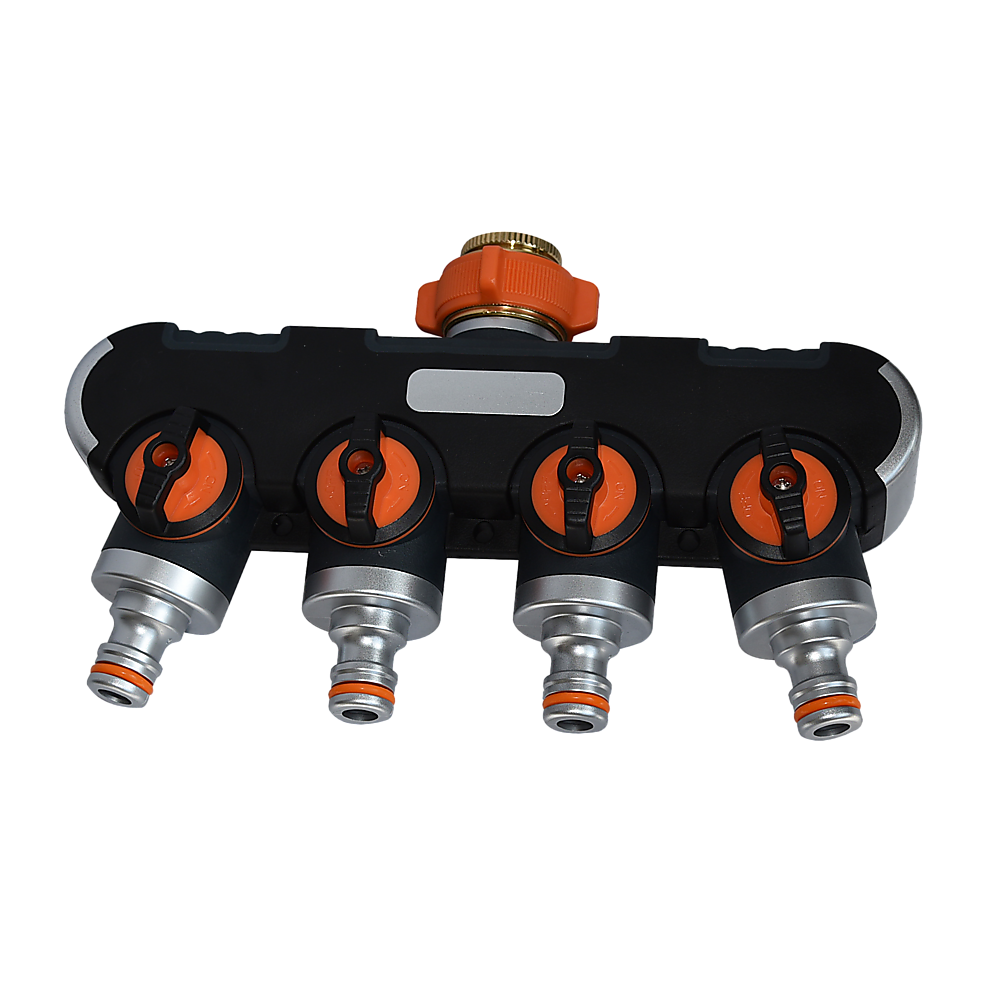 4 Way Hose Splitter Tap Garden Water Irrigation Distributor Valve - Image 5