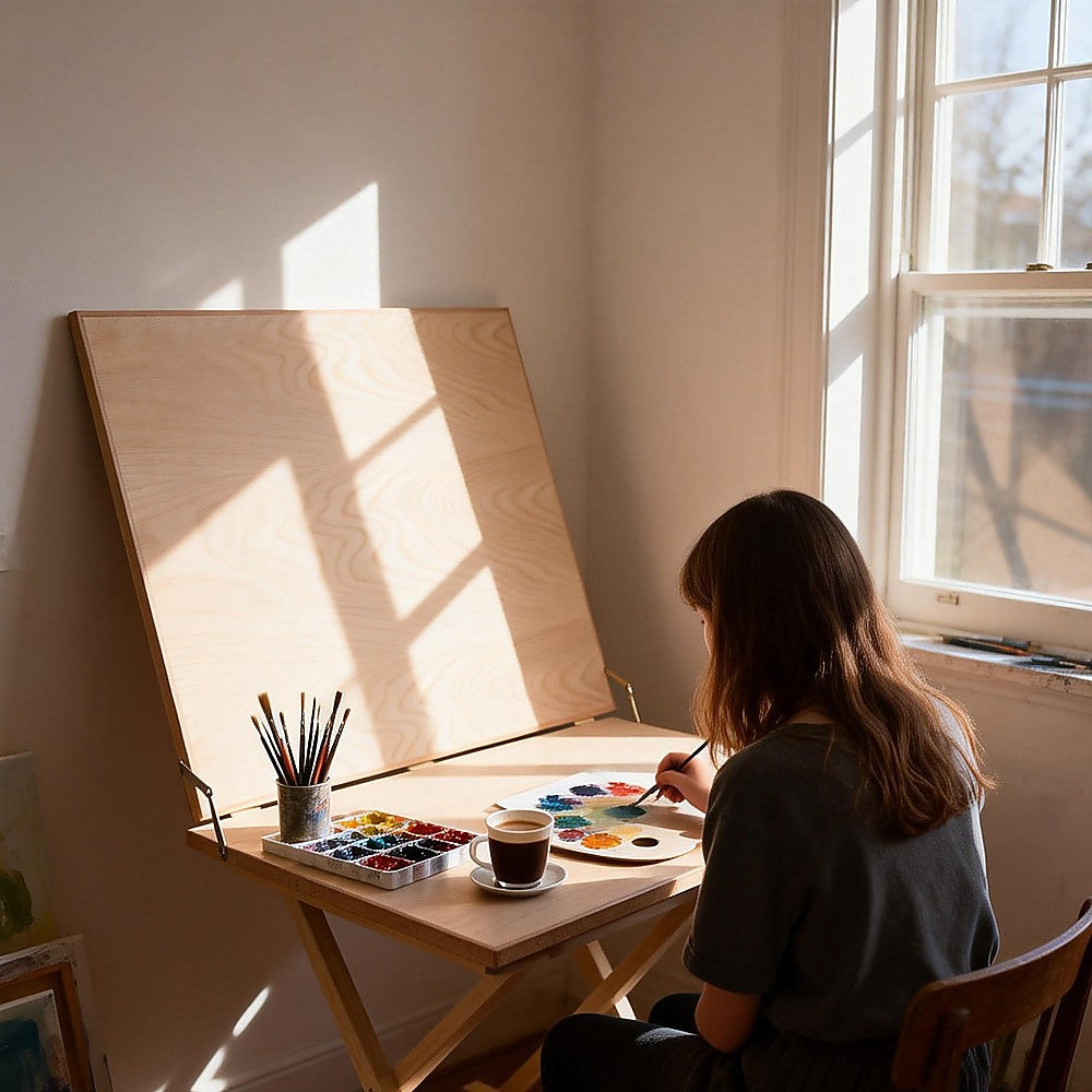 Portable Foldable Art Sketching Table Painting Drawing Easel Artists - Image 2