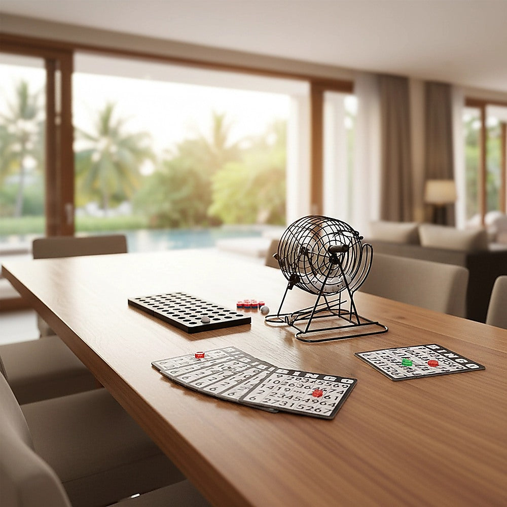 Bingo Game Set with Cards Balls and Cage for Family Party Fun - Image 7