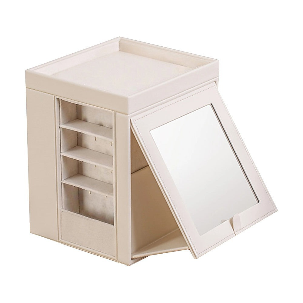 Rotating Organiser Box with Mirror Jewellery Storage for Dressing Table - Image 5