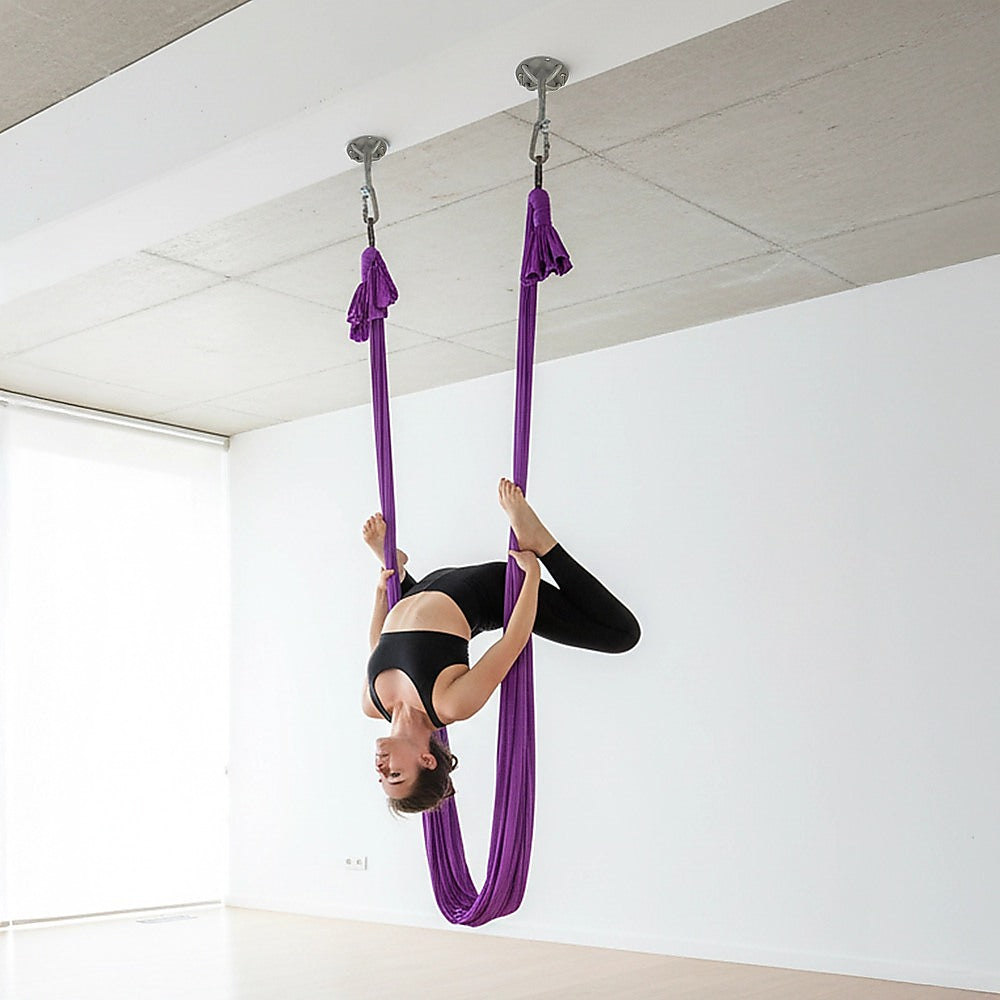 Pair of Grey Wall Anchor Mounts for Battle Ropes and Suspension - Image 5
