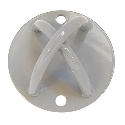 Pair of Grey Wall Anchor Mounts for Battle Ropes and Suspension - Image 7
