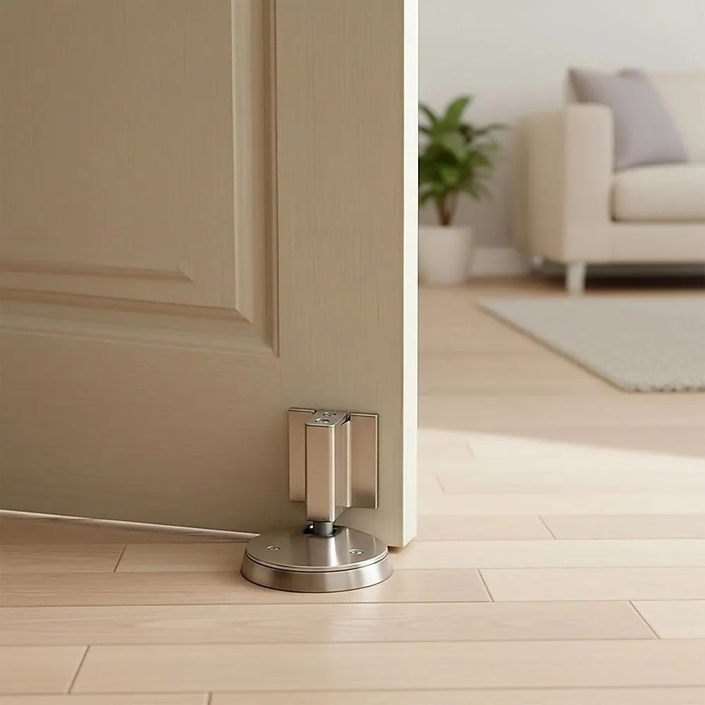 Zinc Alloy Door Stop Brushed Nickel Anti Collision - Image 3
