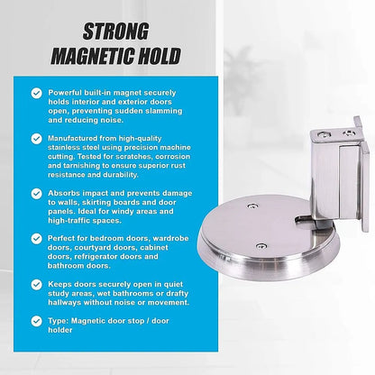 Zinc Alloy Door Stop Brushed Nickel Anti Collision - Image 5