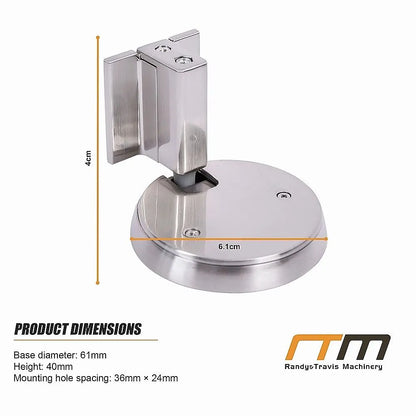 Zinc Alloy Door Stop Brushed Nickel Anti Collision - Image 9