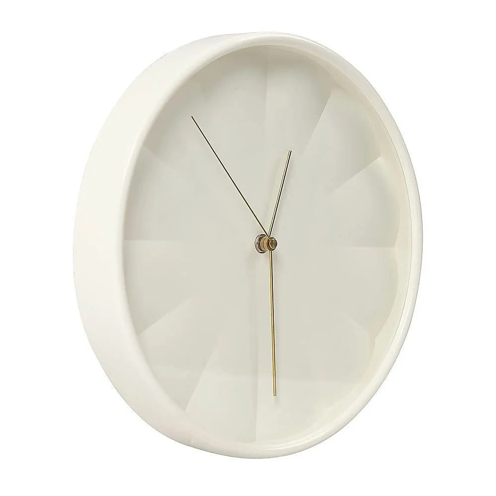 30cm Round Wall Clock Silent Sweep Modern ABS Frame