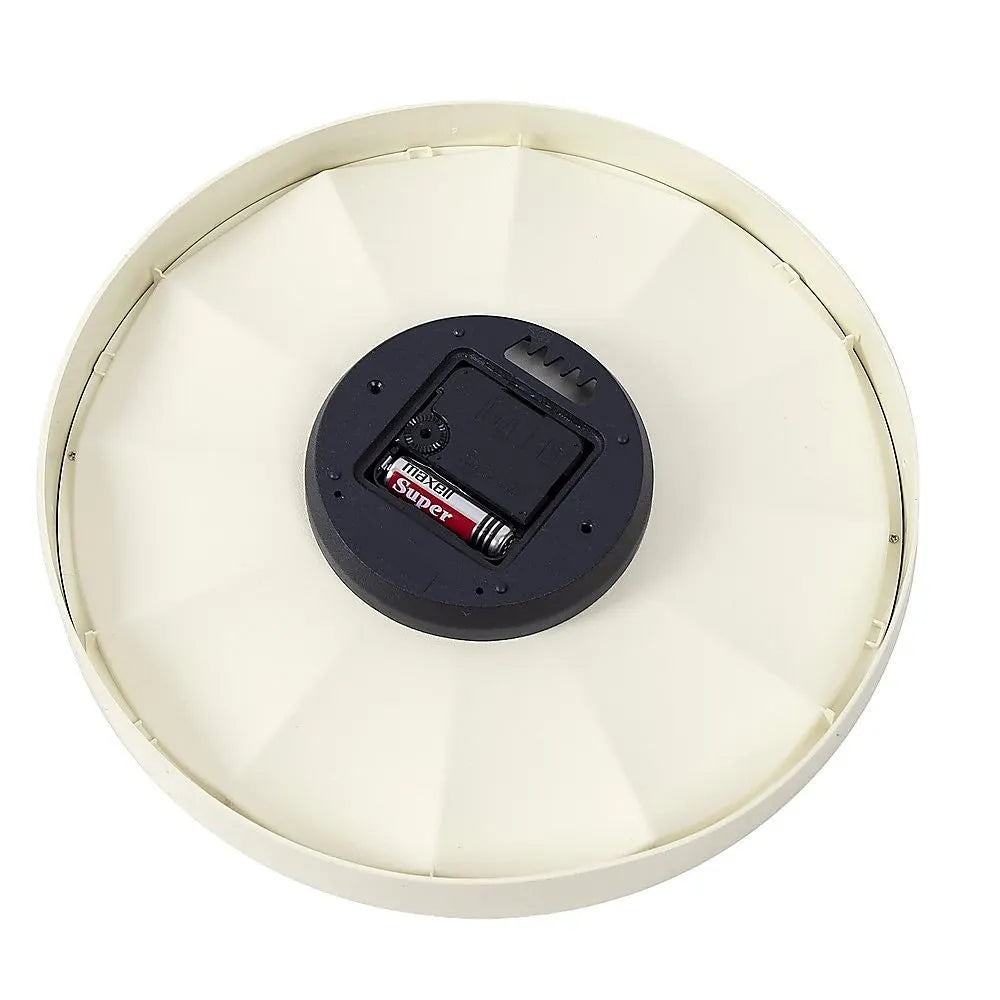 30cm Round Wall Clock Silent Sweep Modern ABS Frame - Image 9
