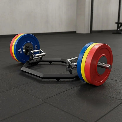 Fitness EZ Load Hex Trap Bar with Knurled Tri Grip - Image 4