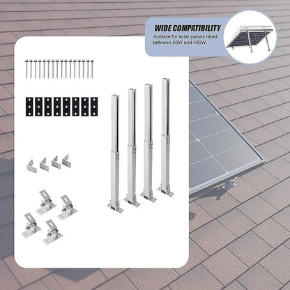 2 Set Adjustable Solar Panel Tilt Mount Brackets - Image 7