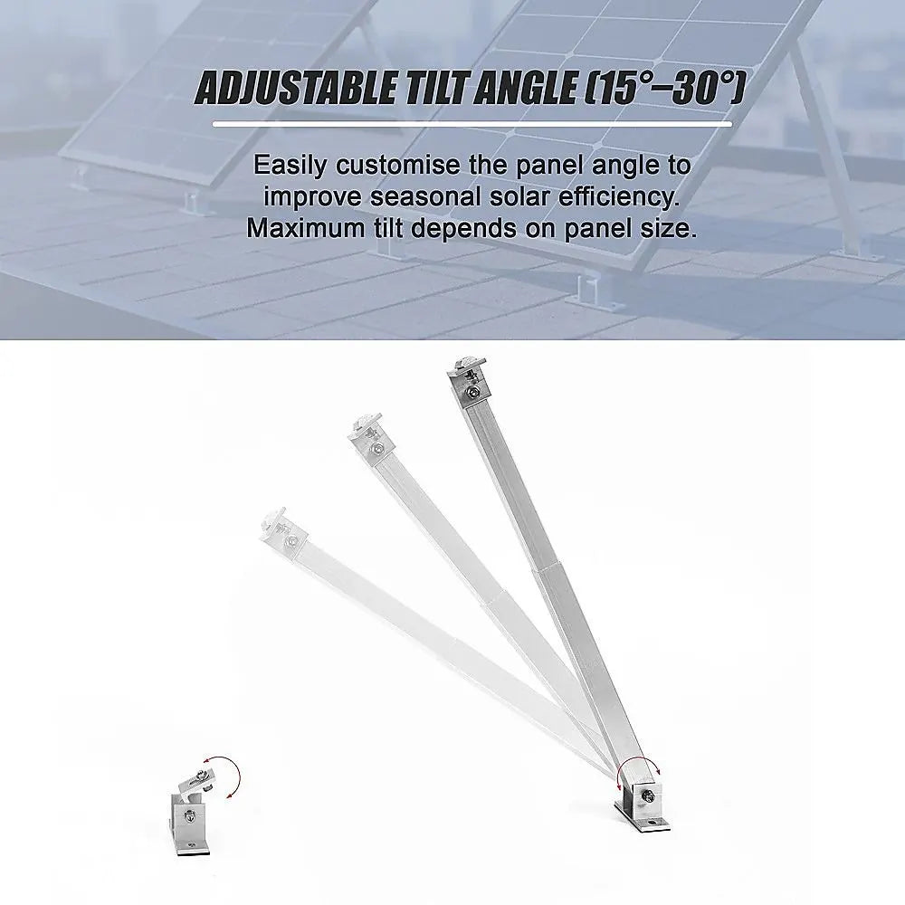 2 Set Adjustable Solar Panel Tilt Mount Brackets - Image 8