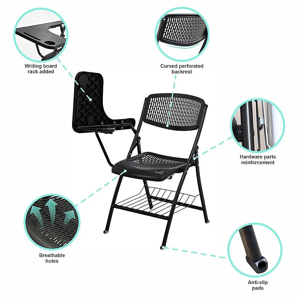 3pc Folding Lecture Chair with Table Top Training - Image 6