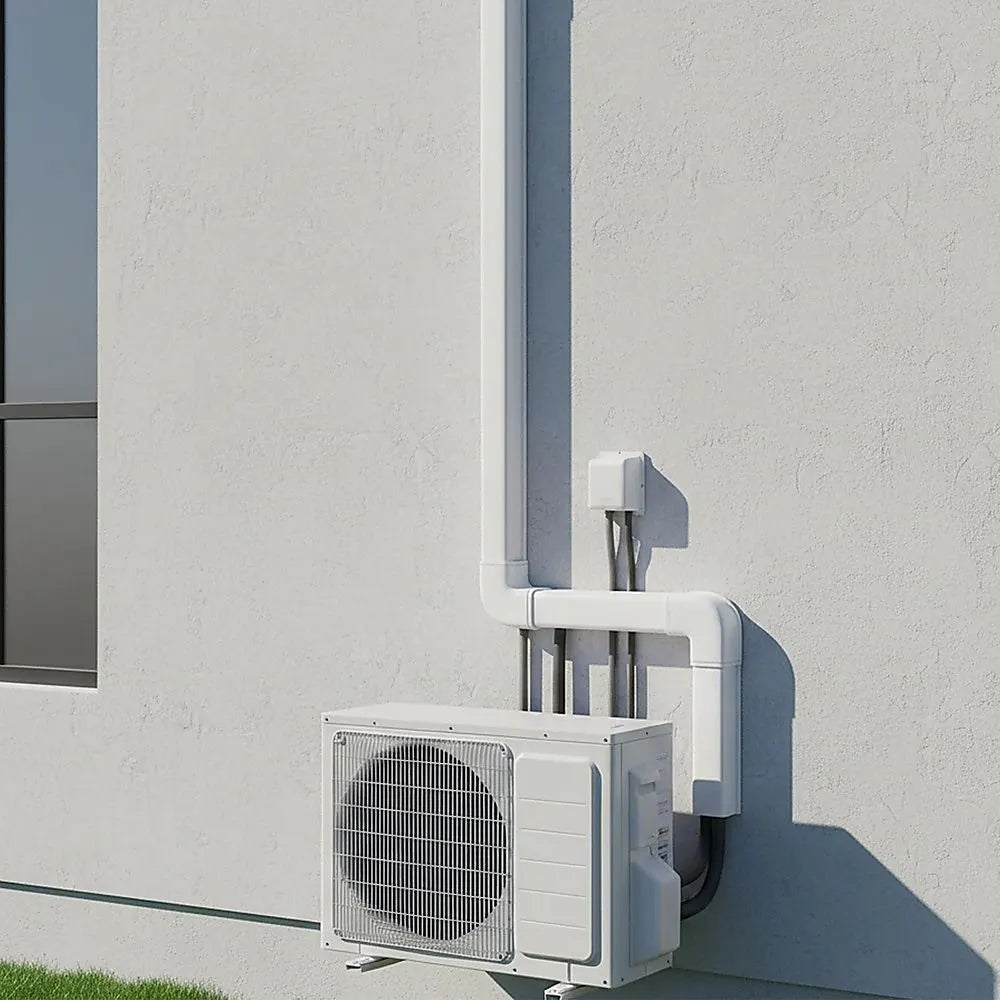 75mm 5.4m Mini Split Line Set Cover Kit PVC for Air Conditioner Installation - Image 2